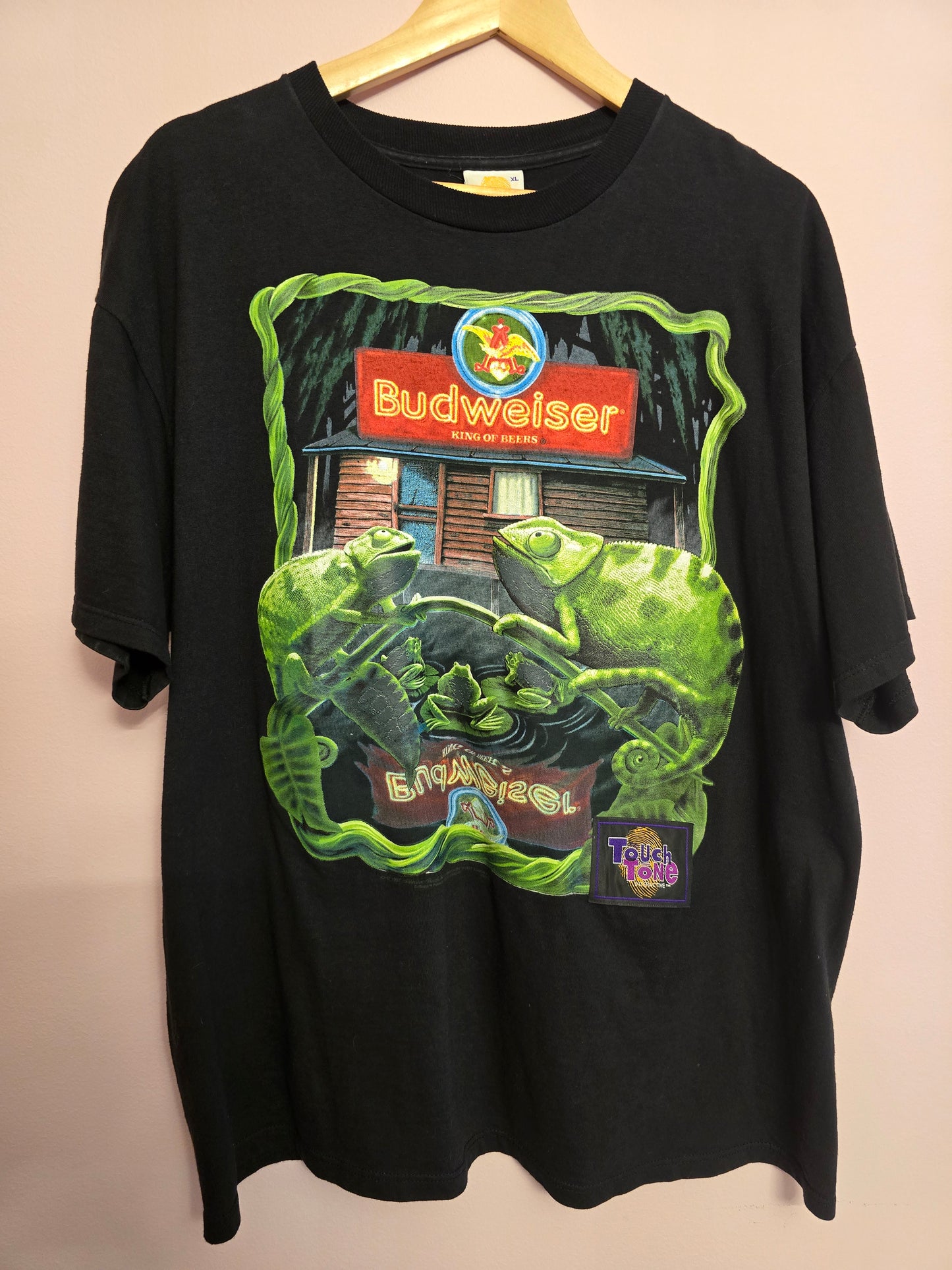 Vintage Budweiser Iguana Touch Tone T-Shirt