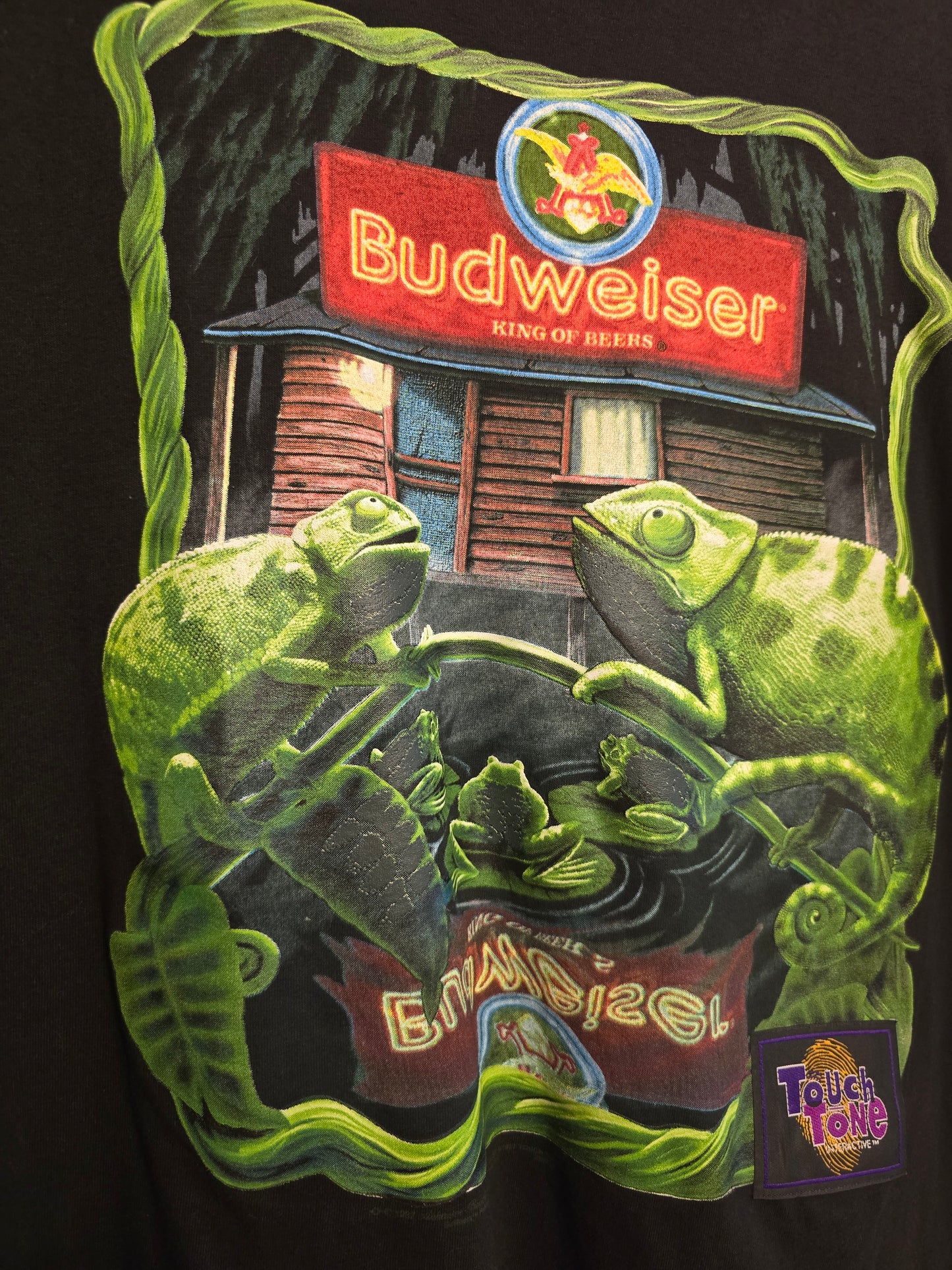 Vintage Budweiser Iguana Touch Tone T-Shirt