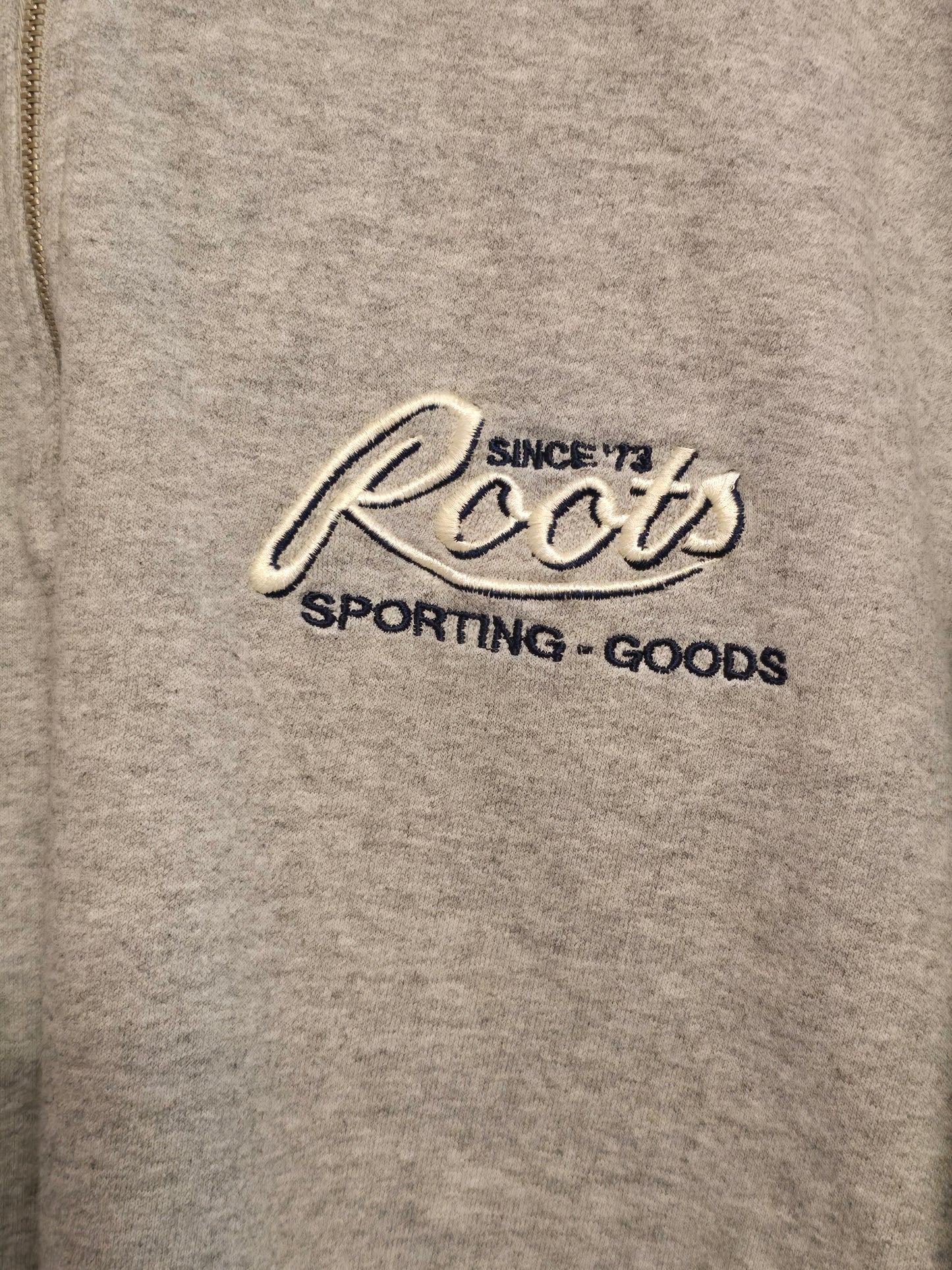 Vintage 90s Roots Embroidered Quarter Zip