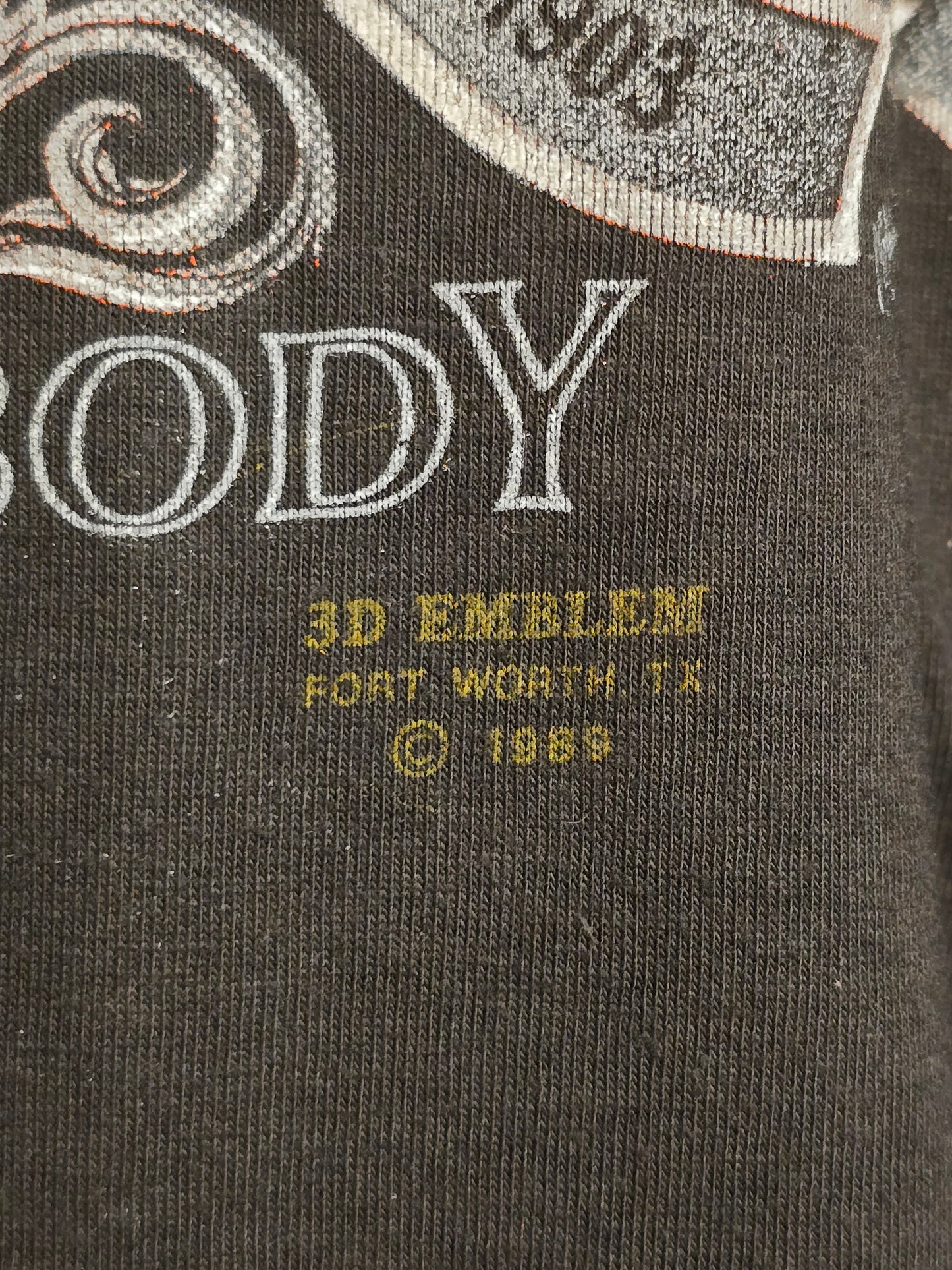 Vintage 1989 Harley Davidson 3D Emblem T-Shirt