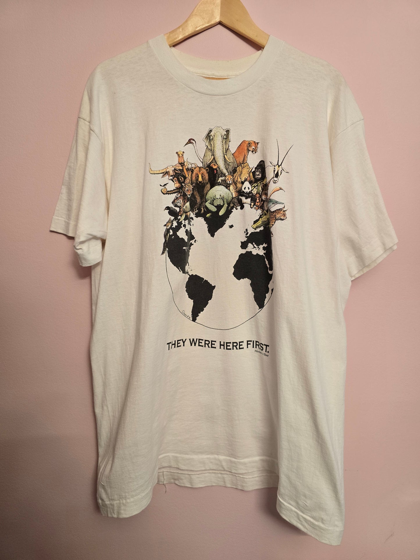 Vintage They Were Here First T-Shirt