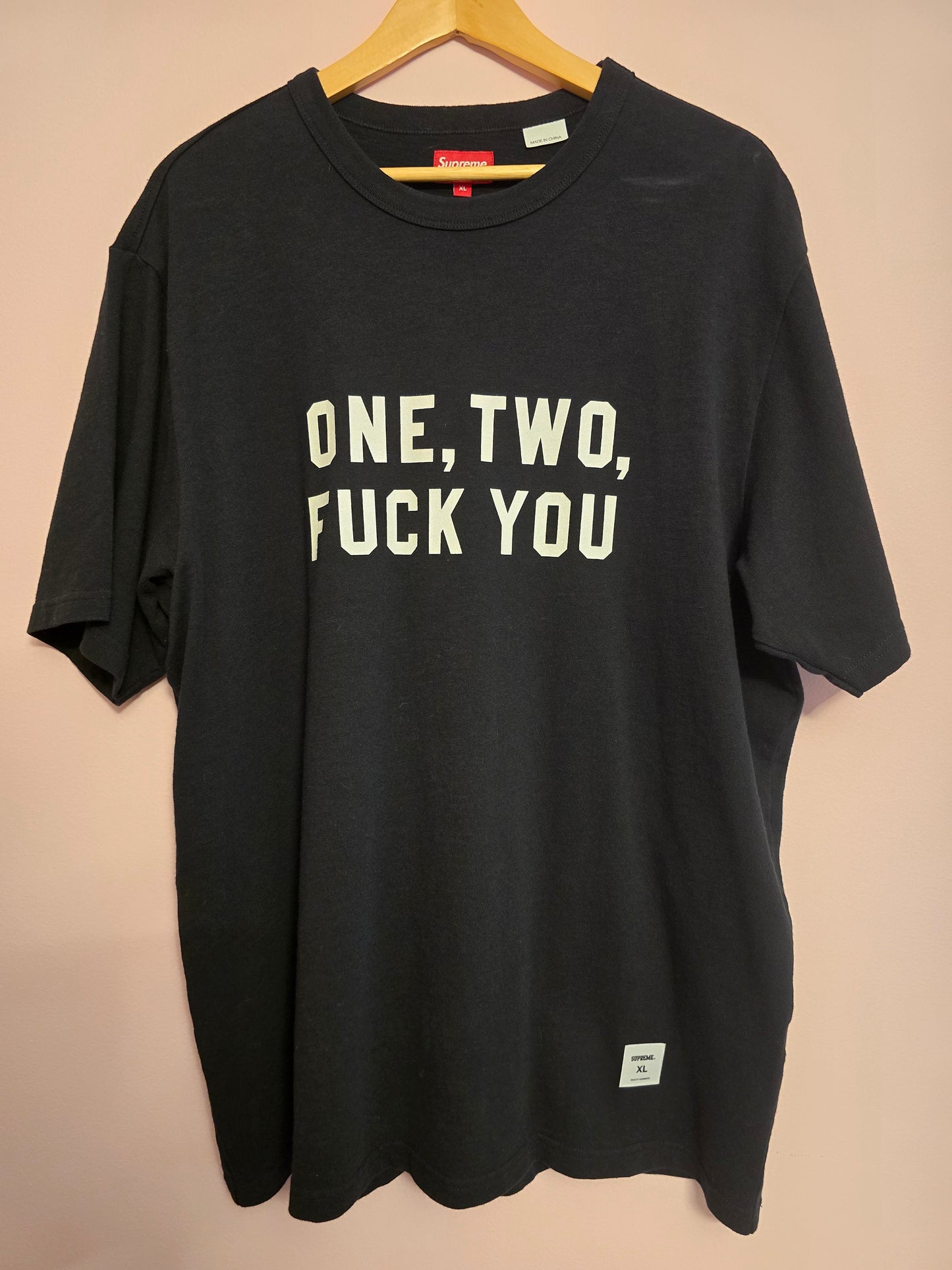 Supreme one, two, fuck you T-Shirt