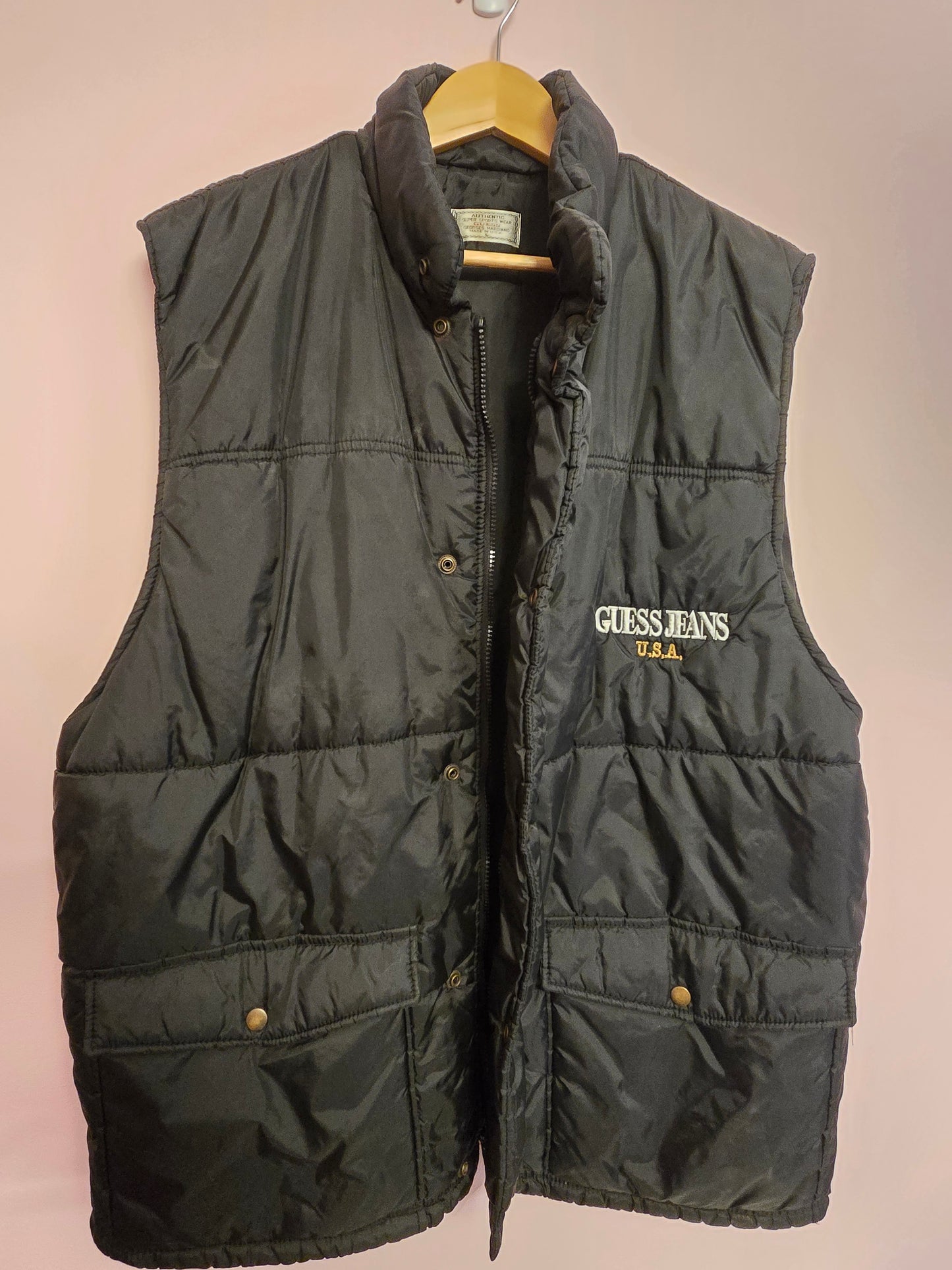 Vintage Guess Jeans Puffer Vest