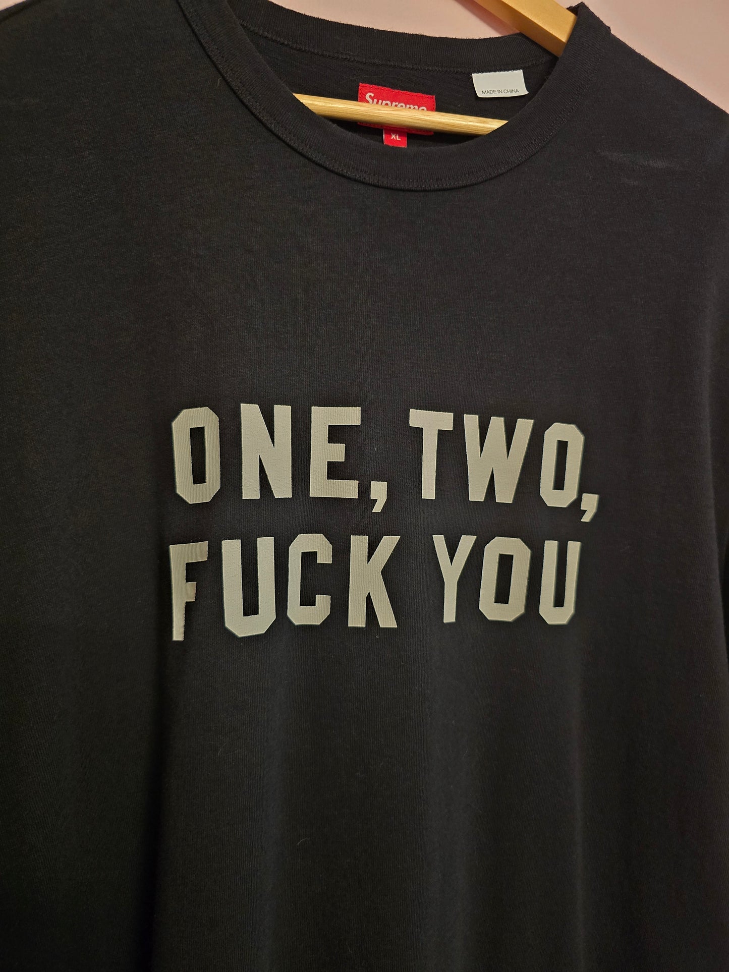 Supreme one, two, fuck you T-Shirt